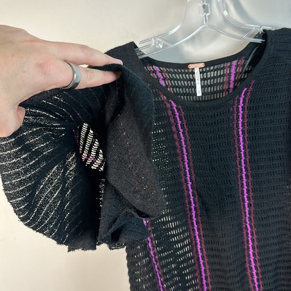 NWT Free People Babes Only Crochet Top Size S Whimsigoth Fairy Grunge - Picture 10 of 11